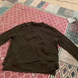 army green lululemon crewneck
